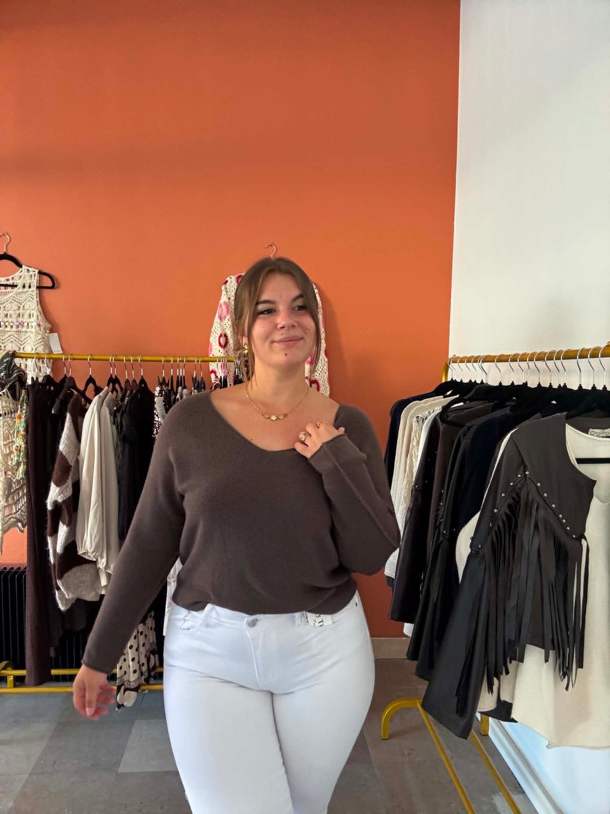 Pull Douillet Col V