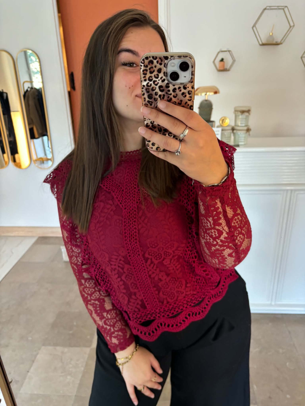 Top en dentelle