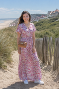 Robe longue fleuri