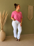 T-shirt St Tropez marinière rose 🩷