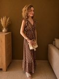 Robe longue à pois chocolat 🤎