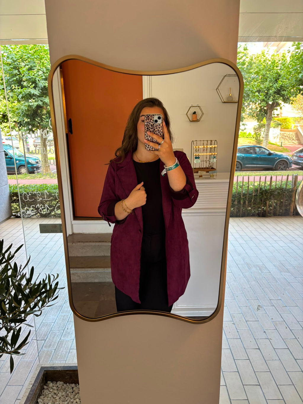 Blazer Long en Suédine