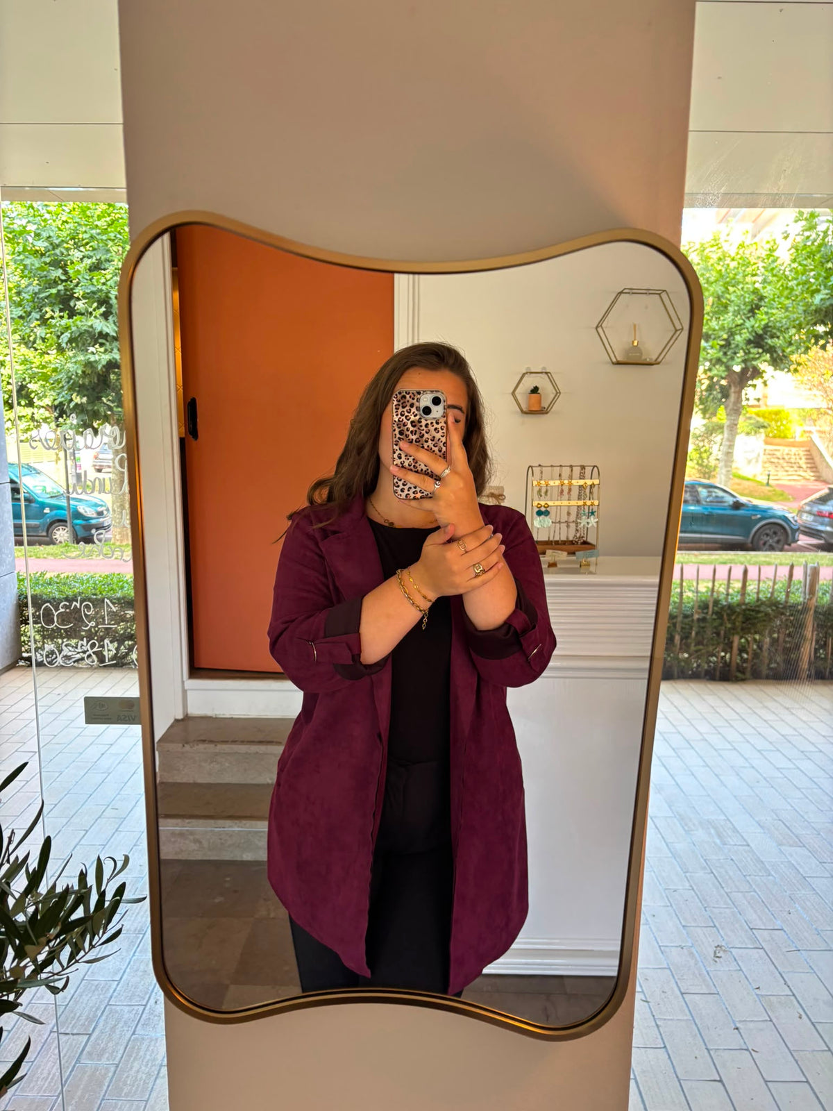 Blazer Long en Suédine
