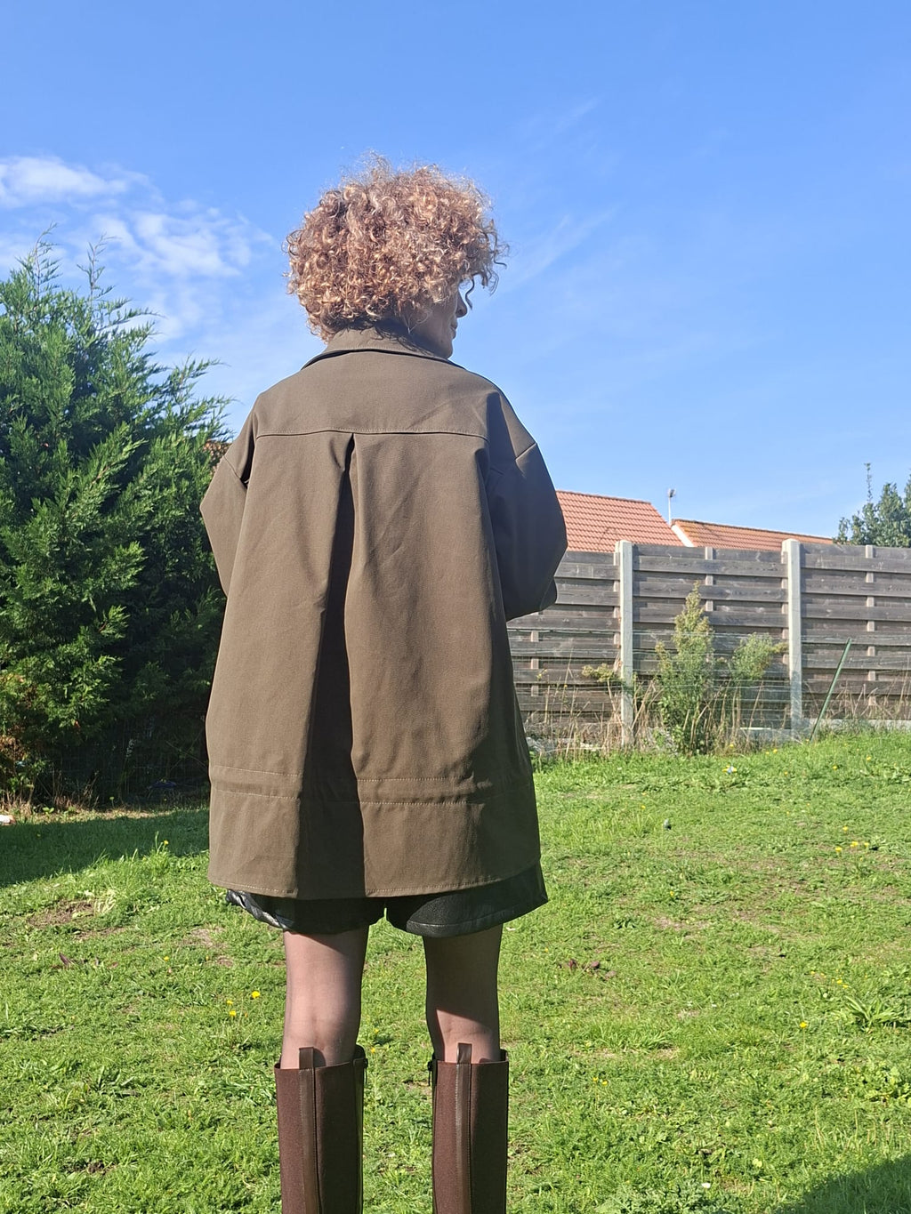 Veste Oversize Kaki Style Saharienne
