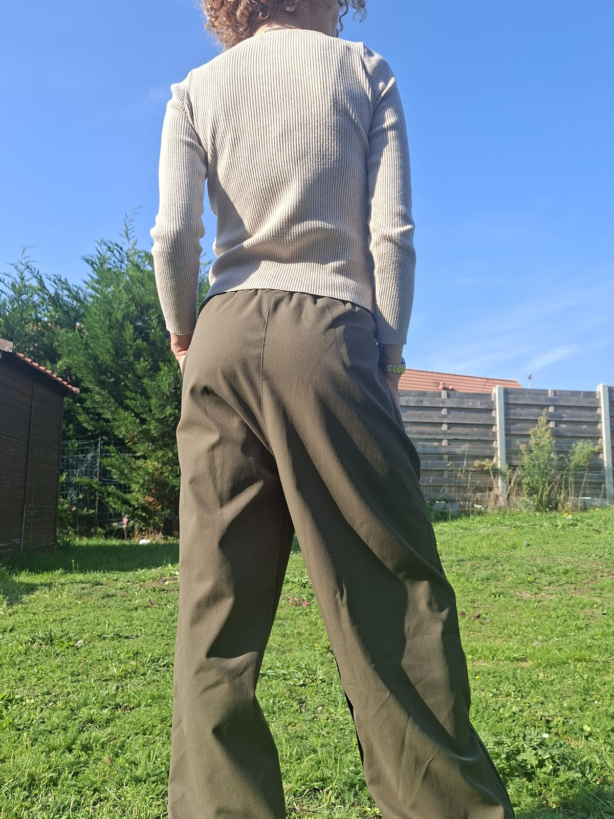 Pantalon Large Fluide à Pinces