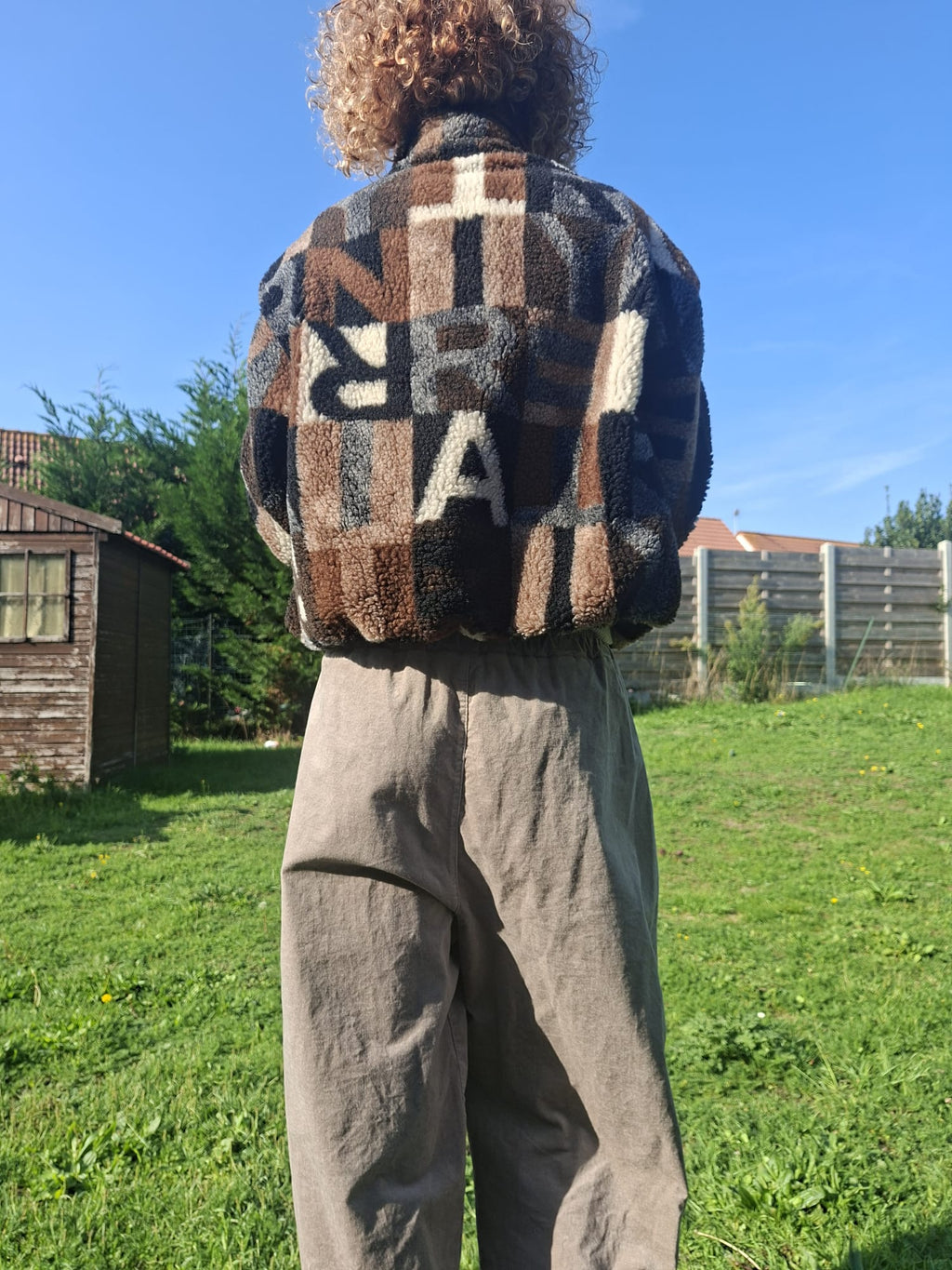 Veste Moumoute Imprimé Graphique & Lettres