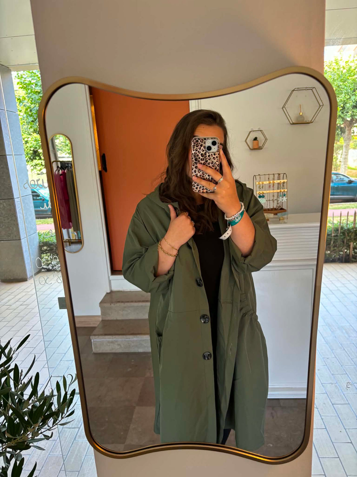 Manteau Imperméable Grande Taille à Capuche
