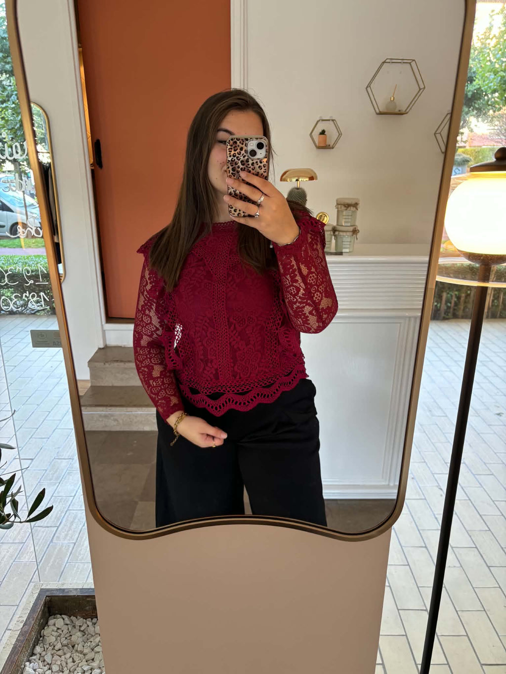 Top en dentelle