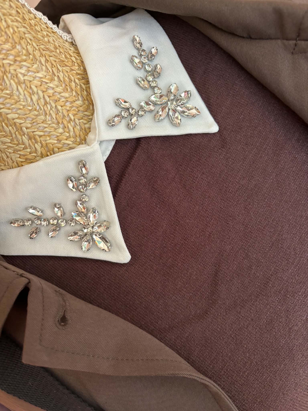 PULL COL CHEMISIER BIJOUX