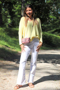 Pull doux jaune beurre