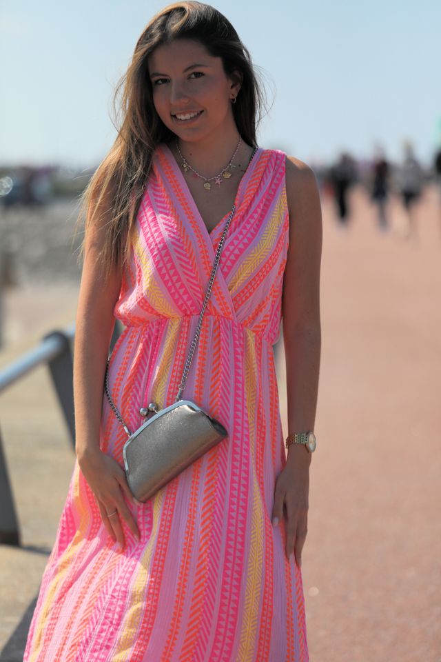 robe colorée gaze de coton